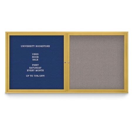 United Visual Products Corkboard, Surf/ White, 48" x 36" UV431H-WHITE-SURF